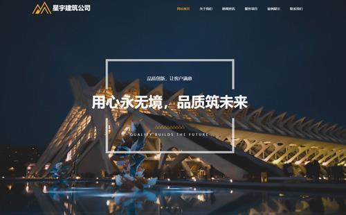 重慶黑羽網絡案例星宇建筑公司